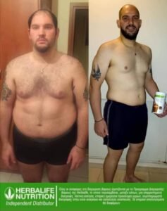 αλλαγή σώματος με υγιεινή διατροφή και συνέπεια