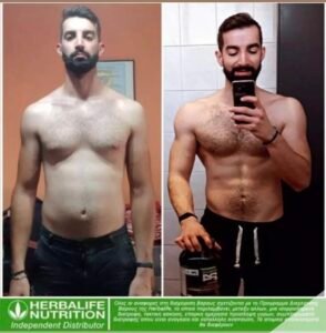 Αποτέλεσμα μυϊκής ανάπτυξης με ισορροπημένη διατροφή