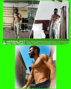 Αύξηση μυϊκής μάζας πριν και μετά με σωστή διατροφή